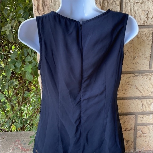 Banana Republic embellished Navy Blue Tank career Small - Picture 8 of 12